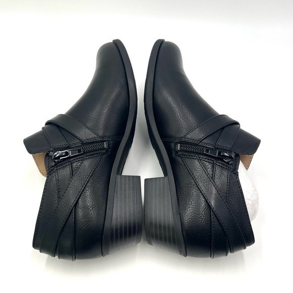 NEW LifeStride Womens Size 7 Adley Black Faux Vegan Leather Ankle Boots‎ Shoes - Picture 9 of 14